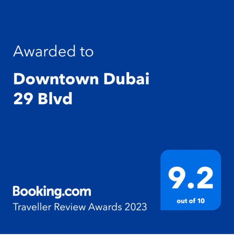 Downtown Boulevard One Bedroom Apt In 29 Blvd غرفة وصالة Burj & Fountain View Master Bedroom Plus 2 Single Beds In Living Room Dubai Exterior foto